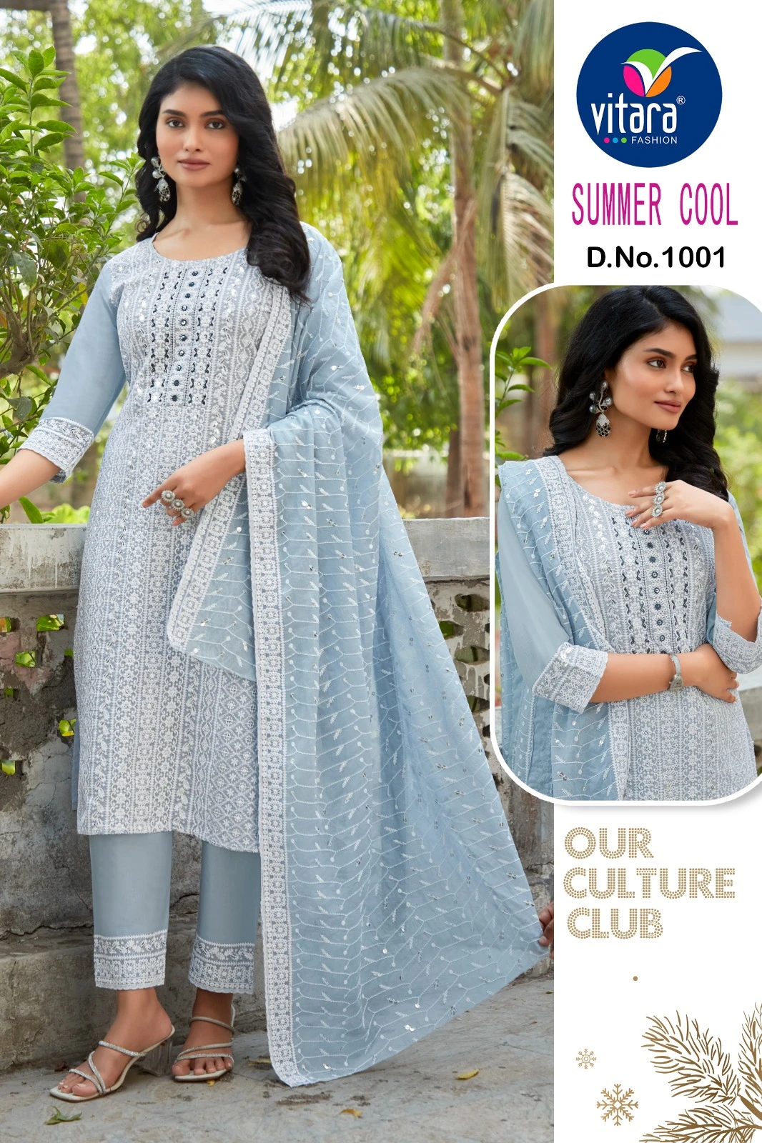 Vitara Fashion Summer Cool Heavy Cambric Cotton Wholesale Fancy Readymade Salwar Suit Catalog — Wholesale Readymade Suit, MPA wholesale from Surat - Gallery Image 3